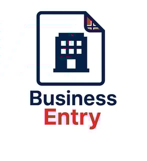 a business entry sign with a picture of a house