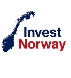 a map of norway with the words invest norway