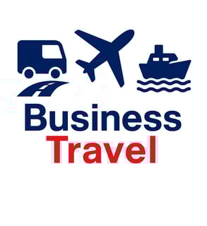 a business travel logo with a boat and a boat