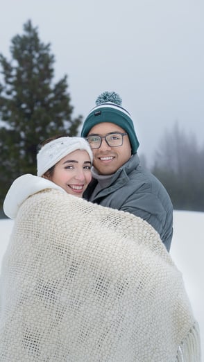 sesion de fotos de pareja en Bariloche