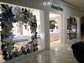 Custom Full Color Graphics package for Pandora in the mall