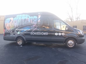 Custom Vehicle Wrap designed and installed by Jackson Crane of Action Installation & Project Management