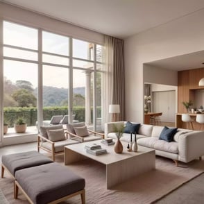 renders sala casa de campo estados unidos