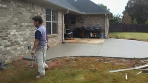 concrete contractors huntsville al poured a new concrete patio