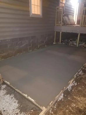 concrete slab under deck in huntsville