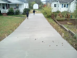 long concrete driveway concrete contractors huntsville al