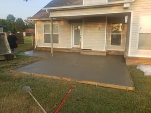 new poured patio concrete contractors huntsville al