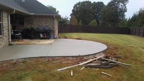 newly finished patio concrete contractors huntsville al