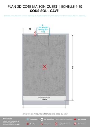 Villa de campagne à Cuers: Plans d'aménagement 2D par i3deco, Toulon.