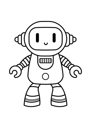 coloriage robot