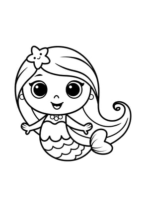 coloriage sirène