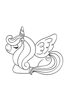 coloriage licorne