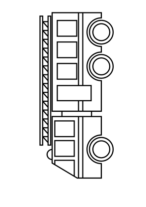 coloriage camion de pompier