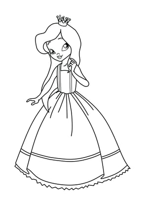 coloriage princesse 