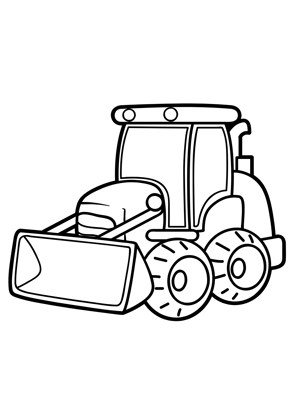 coloriage tracteur