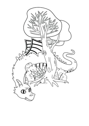 coloriage dragon