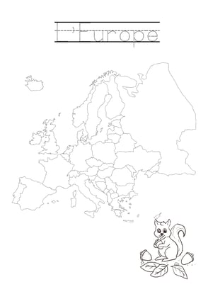 coloriage europe