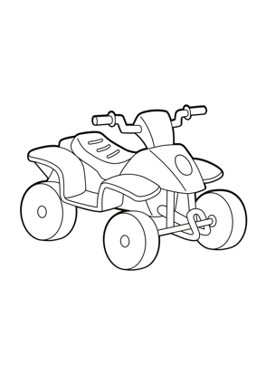 coloriage quad