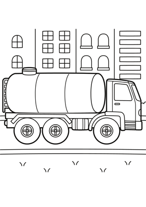 coloriage camion citerne