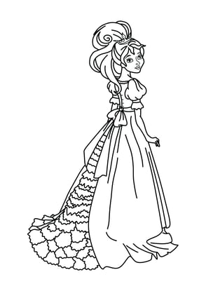 coloriage princesse 
