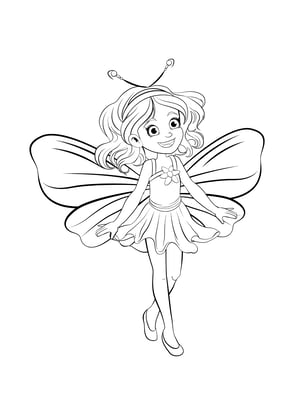 coloriage fée