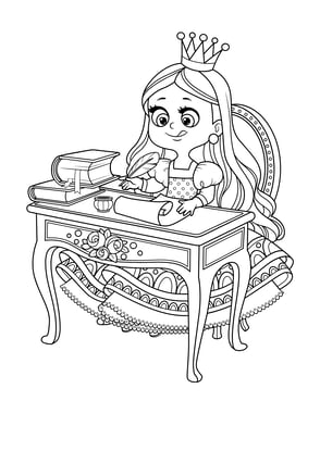 coloriage princesse