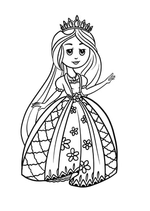 coloriage princesse