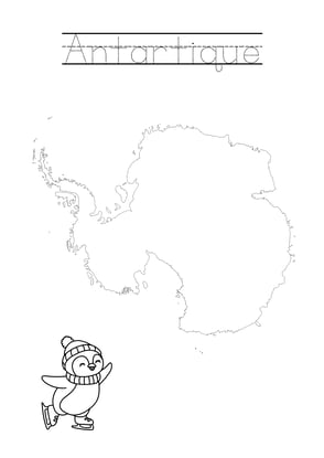 coloriage antartique
