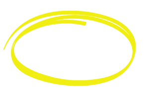 círculo amarelo que diz "visibilidade da marca"