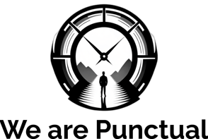 a clock with a man standing in front of a clock