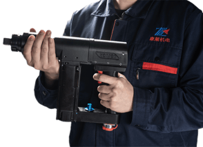 Atlas Copco Tensor ST angled nutrunner with anti-slip ergonomic grip