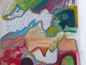 dinosaur pastel meteor shower