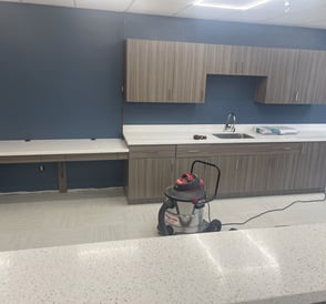 a renovated set of cabinets in a laboratory