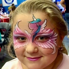 Pink Unicorn Mask Design at a Las Vegas Corporate Event