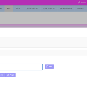 Creating lists in the Notes UFBZ PWA app
