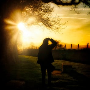 Contemplando la puesta de sol