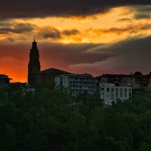 Atardecer en Haro (La Rioja)