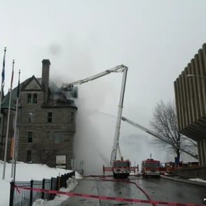 Incendie du Manèege., vue générale.