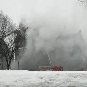 Incendie du Manèege.fumée.
