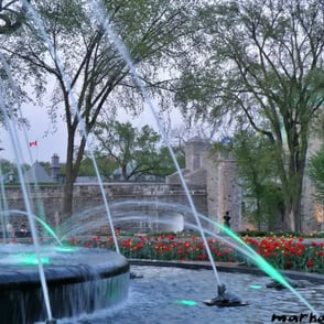 Fontaine de Tourny, Québec.
