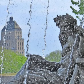 Fontaine de Tourny, Québec. édifice Price.