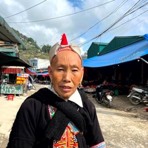 Ethnic minority woman Lai Chau North Vietnam