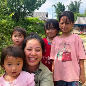 Children Lau Chau North Vietnam