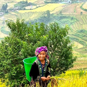 Ethnic minority woman Lai Chau North Vietnam