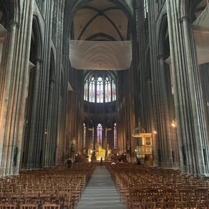 la nef sonorisée de la Cathédrale de Clermont-Ferrand