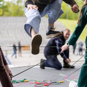 lauko zaidimu festivalis siauliuose centrine miesto estrada sokinejimas per gumute