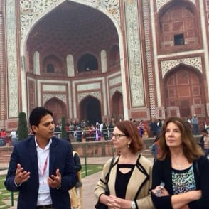 Muzammil leading a tour of the Taj Mahal for Honorable Julia Gillard, the 27th Prime Minister of Australia