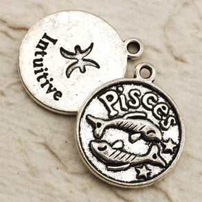 pisces tibetan silver pendant