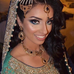 indian bride, makeup artist ras al khaimah dubai sharjah ajman , bridal simple makeup
