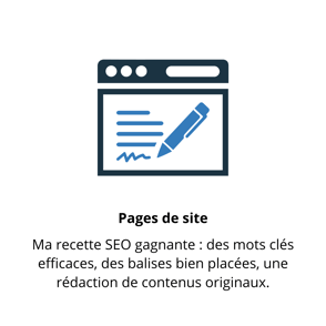 Rédaction de contenus de page de site